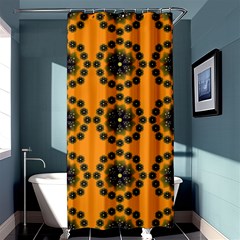 Abstract Template Flower Shower Curtain 36  X 72  (stall)  by Pakrebo