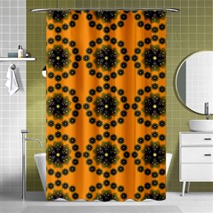 Abstract Template Flower Shower Curtain 48  X 72  (small)  by Pakrebo