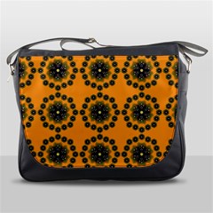 Abstract Template Flower Messenger Bag by Pakrebo