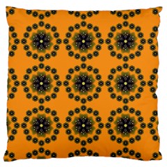 Abstract Template Flower Large Cushion Case (one Side) by Pakrebo