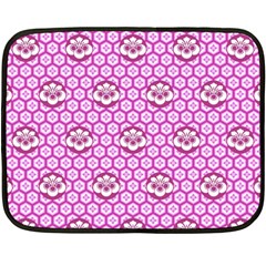 Paulownia Flowers Japanese Style Fleece Blanket (mini) by Pakrebo