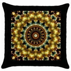 Pattern Abstract Background Art Throw Pillow Case (black) by Pakrebo