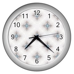 Seamless Pattern Pattern Bubble Wrap Wall Clock (silver) by Pakrebo