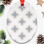 Seamless Pattern Pattern Bubble Wrap Oval Ornament (Two Sides) Front