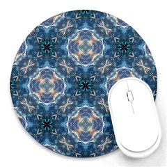 Graphic Pattern Bubble Wrap Bubbles Round Mousepads by Pakrebo