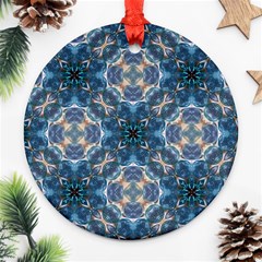 Graphic Pattern Bubble Wrap Bubbles Round Ornament (two Sides) by Pakrebo