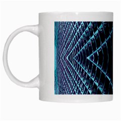 Sci Fi Texture Futuristic Design White Mugs by Pakrebo