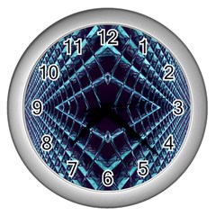 Sci Fi Texture Futuristic Design Wall Clock (silver) by Pakrebo