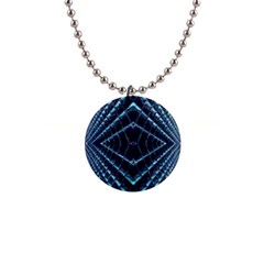 Sci Fi Texture Futuristic Design 1  Button Necklace by Pakrebo