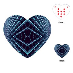 Sci Fi Texture Futuristic Design Playing Cards (heart)