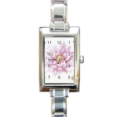 Abstract Transparent Image Flower Rectangle Italian Charm Watch by Pakrebo