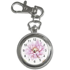 Abstract Transparent Image Flower Key Chain Watches by Pakrebo