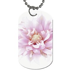 Abstract Transparent Image Flower Dog Tag (two Sides) by Pakrebo