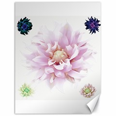 Abstract Transparent Image Flower Canvas 18  X 24  by Pakrebo