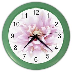 Abstract Transparent Image Flower Color Wall Clock by Pakrebo