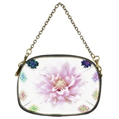 Abstract Transparent Image Flower Chain Purse (two Sides) by Pakrebo