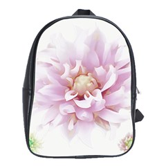 Abstract Transparent Image Flower School Bag (large) by Pakrebo