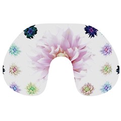 Abstract Transparent Image Flower Travel Neck Pillows by Pakrebo