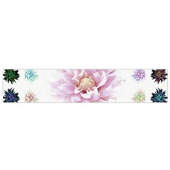 Abstract Transparent Image Flower Small Flano Scarf by Pakrebo