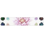 Abstract Transparent Image Flower Large Flano Scarf  Back