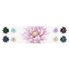 Abstract Transparent Image Flower Satin Scarf (oblong) by Pakrebo