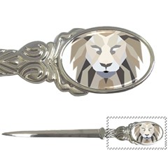 Polygonal Low Poly Lion Feline Letter Opener by Pakrebo