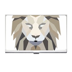 Polygonal Low Poly Lion Feline Business Card Holder by Pakrebo