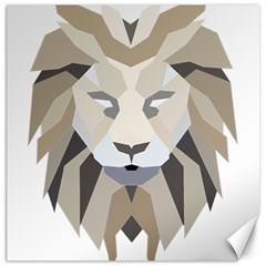 Polygonal Low Poly Lion Feline Canvas 20  X 20  by Pakrebo