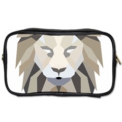 Polygonal Low Poly Lion Feline Toiletries Bag (one Side) by Pakrebo