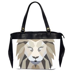 Polygonal Low Poly Lion Feline Oversize Office Handbag (2 Sides) by Pakrebo