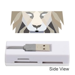 Polygonal Low Poly Lion Feline Memory Card Reader (stick) by Pakrebo