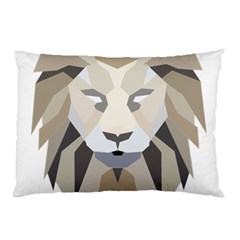 Polygonal Low Poly Lion Feline Pillow Case (two Sides) by Pakrebo