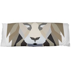 Polygonal Low Poly Lion Feline Body Pillow Case (dakimakura) by Pakrebo