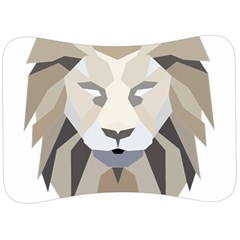 Polygonal Low Poly Lion Feline Velour Seat Head Rest Cushion