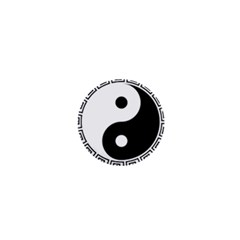 Yin Yang Eastern Asian Philosophy 1  Mini Buttons by Pakrebo