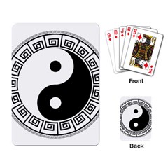 Yin Yang Eastern Asian Philosophy Playing Cards Single Design by Pakrebo