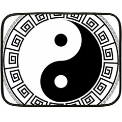 Yin Yang Eastern Asian Philosophy Fleece Blanket (mini) by Pakrebo