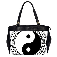 Yin Yang Eastern Asian Philosophy Oversize Office Handbag (2 Sides) by Pakrebo