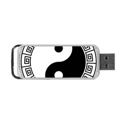 Yin Yang Eastern Asian Philosophy Portable Usb Flash (one Side) by Pakrebo