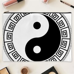 Yin Yang Eastern Asian Philosophy Cosmetic Bag (xxxl) by Pakrebo