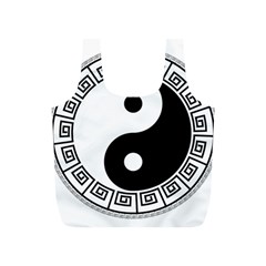 Yin Yang Eastern Asian Philosophy Full Print Recycle Bag (s) by Pakrebo