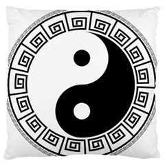 Yin Yang Eastern Asian Philosophy Large Flano Cushion Case (two Sides)