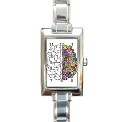 Brain Mind A I Ai Anatomy Rectangle Italian Charm Watch by Pakrebo