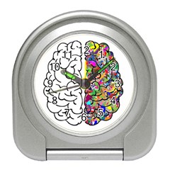 Brain Mind A I Ai Anatomy Travel Alarm Clock by Pakrebo