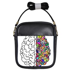 Brain Mind A I Ai Anatomy Girls Sling Bag by Pakrebo