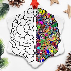 Brain Mind A I Ai Anatomy Snowflake Ornament (two Sides) by Pakrebo