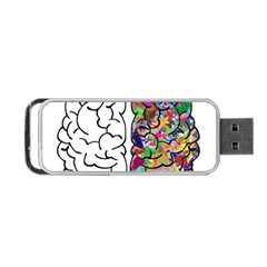 Brain Mind A I Ai Anatomy Portable Usb Flash (one Side) by Pakrebo