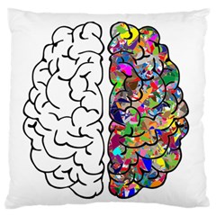 Brain Mind A I Ai Anatomy Standard Flano Cushion Case (two Sides) by Pakrebo