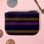 Stripes Pink Yellow Purple Grey Mini Coin Purse Back