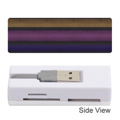 Stripes Pink Yellow Purple Grey Memory Card Reader (stick) by BrightVibesDesign